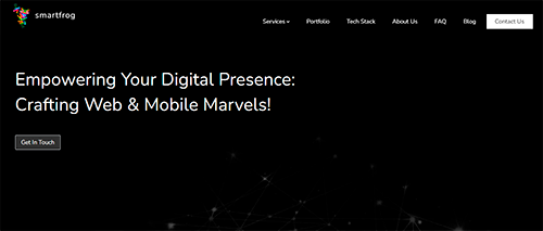 Скриншот сайта smartfrog.app